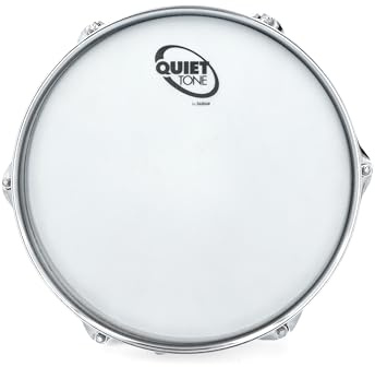 Sabian Quiet Tone Classic 14 Zoll Snare Drum Pad, Echtes Schlagzeugfell, Verbessertes internes System 'Real Response', 4-Bein-System, Holzfarben