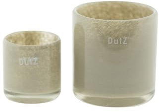 DutZ Votivljus brungrå | Ljuslykta, Ljushållare, Ljusglas, Vindljus, Vas | H 10 D 10 cm | Munblåst Glas
