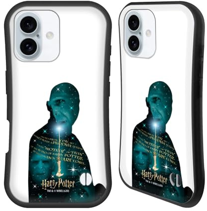 Head Case Designs Officially Licensed Harry Potter Voldemort Yew Wand Deathly Hallows XXXVIII Hybrid Case Compatible With Apple iPhone 16