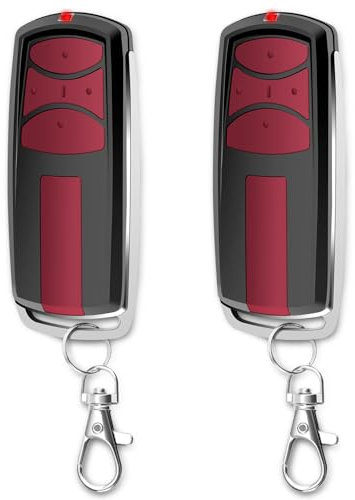 RUIZHI 433MHz Garagentoröffner, 2 Stück Garagentor Fernbedienung mit ME960LM,E960,LM50,LM55EV/S/F, Rolling Code, 4 Kanäle