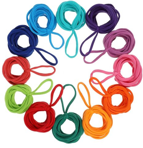 INOOMP 192pcs Elastic Weaving Loom Refill Kit Potholder Crafting Supplies for Loop Bands for Pot Holders and Creative Projects for Fun Weaving Activities