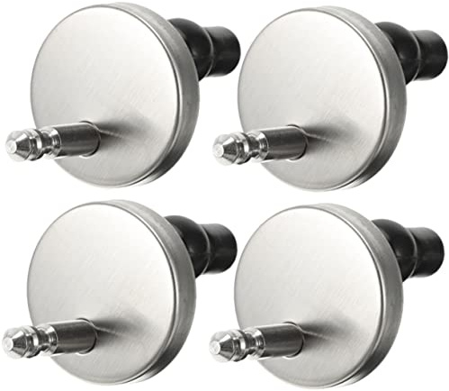 HOLIDYOYO Cerniere per Wc in Acciaio Inox e Nylon, 2 Set di Fissaggi per Sedile Wc, Viti di Ricambio Argento, Stabili e Resistenti All’usura