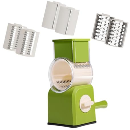 Alipis Picador De Verduras Rebanador De Patatas Rallador De Patatas De Mano Zanahoria Picadora De Verduras Potatoes Helicóptero Giratorio Objetivo Rallador De Rotativo Abdominales