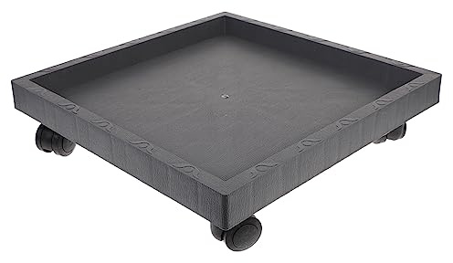 Pflanzentopf Untersetzer Rollbar mit Rädern, Verstärkte Pp Resin Ausführung | Pflanzenroller, für Große und Schwere Töpfe, Pflegeleichtes Design für Garten und Balkon