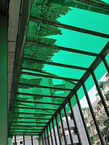 Hoja de techo impermeable con aislamiento transparente para protección al aire libre, panel de plástico de policarbonato duradero para jardín, cochera, pérgola y entrada comercial