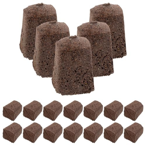 Sewroro Kit Coltivazione Fuori Suolo 30 Pezzi Blocchi Torba di Cocco per Giardinaggio Substrato Alta Ritenzione Idrica e Ossigeno Forniture per Crescita Radici e Semina Piante