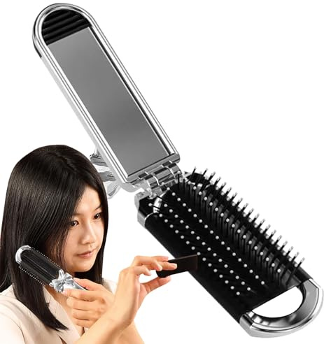 Peine Viajero Portátil Tamaño Bolsillo Cepillo Compacto | Desenredante Para Cabello Rizado, Fino, , Bolso, Bolsa, Bolsillo, Maleta, Gimnasio, Escuela, Exterior