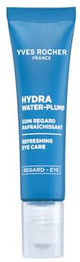 Yves Rocher Hydra Water Plump Contorno de Ojos con Ácido Hialurónico y Edulis Refrescante Efecto Crio – Hidrata y Despierta la Mirada – Todo Tipo de Piel – 15 ml