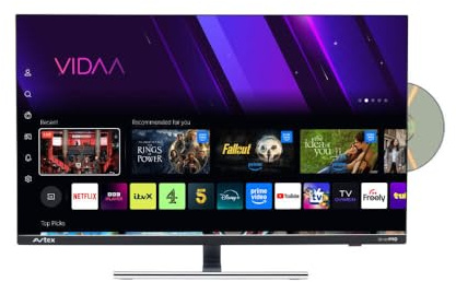 Avtex AV24DS SmartPro 24 Freely TV/DVD – Portable Full HD LED Smart TV with Freeview HD, Satellite Tuners, Wi-Fi, 12V/24V DC & AC Power – For Caravan, Motorhome, Boat, Home