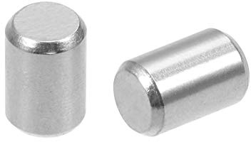 sourcing map 50stk. Passstift Silber Ton 4mm x 6mm | 304 Edelstahl Regalheringe Stützregale
