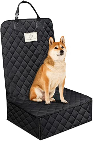 AMZPET Front Car Seat Cover for Dogs (Universal: 50cm) - Scratch-Proof and Non-Slip - Waterproof - Universal Fit