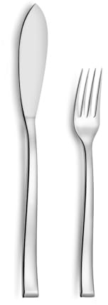 COUZON - Couverts à poisson pour 6 personnes - Side - Acier inoxydable 18/10, Finition Miroir, Epaisseur 3 mm - Inox