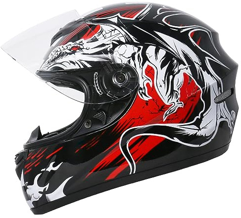 Zorax ZOR-819 Full Face Helmet Motorcycle - Dragon L (59-60cm)