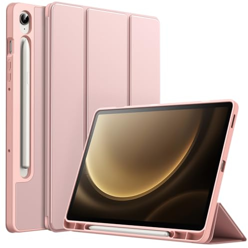 JETech Hülle für Samsung Galaxy Tab S10 Lite/S10 FE/S9 FE 10,9, Roségold