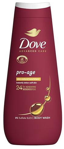 Dove Advanced Care Pro-Age Body Wash body cleanser with skin-natural nutrients for instantly lotion-soft skin 400 ml