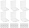 6 Stück Transparente Buchstützen aus Acryl,Buchstützen-Set mit rutschfesten Aufklebern.Geeignet für Schreibtischorganisation, transparente Dekoration, Fotodisplay.