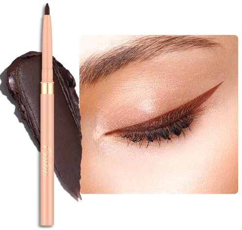 OULAC Matte Brown Eye Liner Pencils Waterproof, Smudge-proof Retractable Eyeliner Lasts 24H +, Highly Pigmented and Smooth, Long-lasting Formula, Vegan (03) Teddy