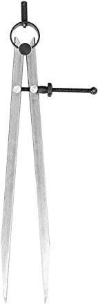 ZenithAur Compasso in pelle Divisore ad ala Calibri divisori regolabili, Compasso ad ala in pelle con dado a molla, Accessori per lavorazione della pelle per incisioni e marcature (250mm)
