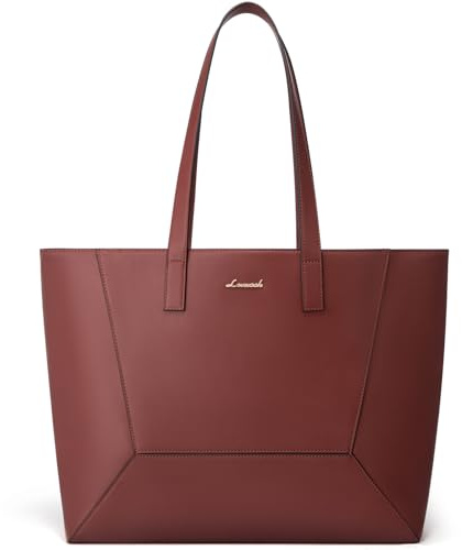 LOVEVOOK Handtasche Damen Mittelgroß, Shopper Tasche Groß, Damen-Henkeltaschen Tote Bag Leder, Handbags for Women Elegant, Ledertasche Schultertaschen für Arbeit Business Büro Office, Rot