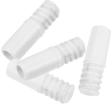 Beaupretty 4pcs Threaded Tip Replacement Extension Poles Tip Repairing Broom Handle Threaded End for Household Cleaning Tools