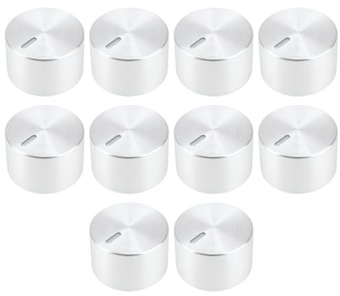 Be In Your Mind 10 Stück Gasherd-Knöpfe 8 Mm Universelle Runde Knöpfe aus Aluminiumlegierung Metall Kochfeldgriffe Knöpfe