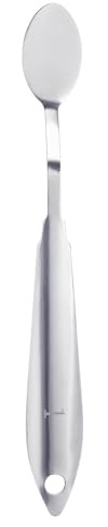 sourcing map Palette Knife Painting Tool 7.09 304 Stainless Steel Teardrop Spatula Painting Pallet Knives with Hole Design for Acrylic Canvas, Silver