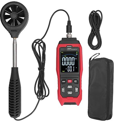 Torvex Anemometro, misuratore di velocità del vento portatile, anemometro digitale portatile per test HVAC
