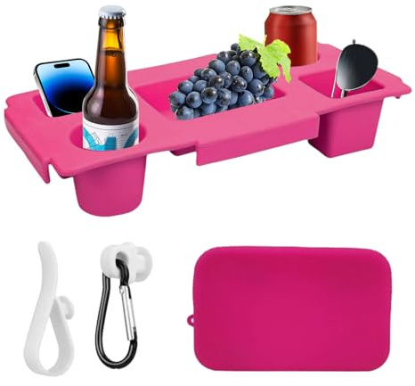 Genérico Organizador para Bolsa de Playa | Portavasos Accesorio EVA Para Bolso De Playa | Organizador de Exterior con Soporte para Teléfono de Configuración Rápida