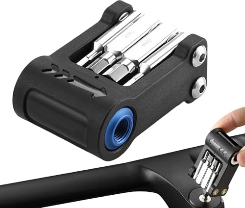 Kit de reparación de bicicletas, aleación de aluminio ligero, kit completo de herramientas para bicicleta, para hijo, hija, familia, hombres, mujeres, niños, jóvenes, adolescentes, amigos, compañeros