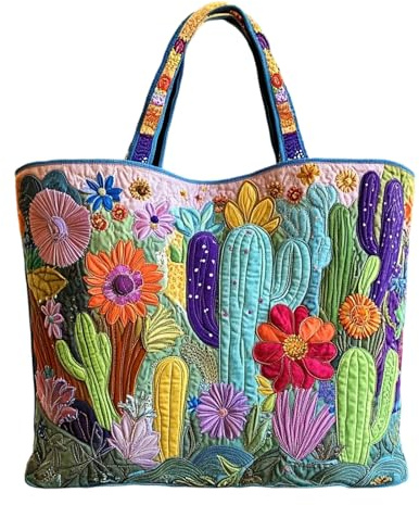 Shopper Tasche Damen Unisex Süße Personalisierte Wiederverwendbare Taschen | Geräumig Lässig Stofftasche Mit Gesteppt Gepolstertem Griff