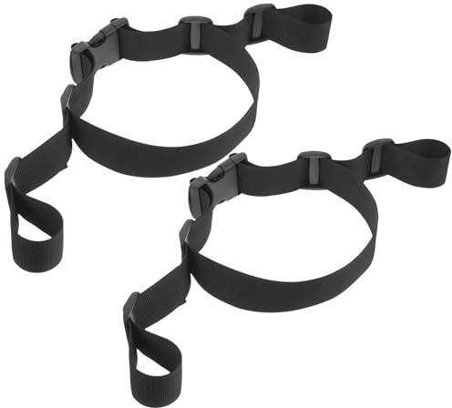 GETAJGHSD Correa de Silla para 2 Piezas 38 Mm Negra Ajustable para Cochecito Arnés de Seguridad para Trona y Silla de Paseo para Ñiño Accesorios de Repuesto