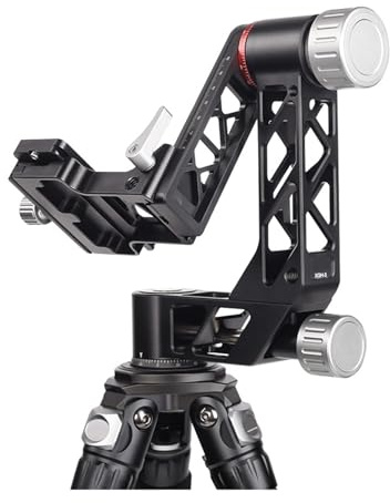 360 Degree Panoramic Gimbal Tripod Head 1/4 3/8 Inch Screw With Quick Release Plate For DSLR Camera Telephoto Lens