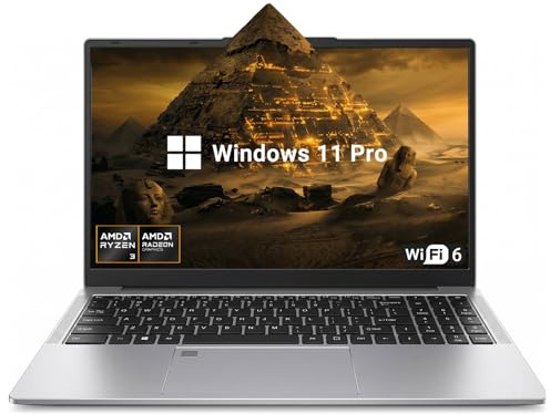 Breloom 2026 Portatil 15.6 Laptop, Ordenador Portatil AMD Ryzen 3 3250C (Up to 3.5GHz), 8GB Dual-Channel DDR4 256GB SSD Portátil Win 11 con Huella, Teclado retroiluminado, Type-C Completo, Wi-Fi 6