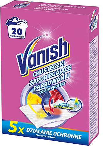 Vanish Lot de 20 lingettes anti-coloration Gold Color Protect