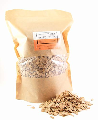 AlcoFermBrew Trucioli di Quercia 1000g - Francese (Natural, Untoasted) | Scaglie di Quercia | Chips Natural | Scaglie Legno Quercia | Oak Chips