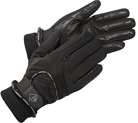 LeMieux ProTouch wasserdichte Lite Handschuhe, Unisex, Schwarz, Größe L