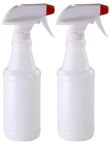 Pinnacle Mercantile Plastic Spray Bottles Leak Proof Technology Empty 16 oz Value Pack of 2 Made in USA