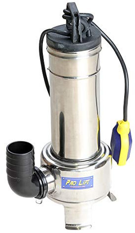 Pro-Lift-Werkzeuge Tauchpumpe mit Schwimmschalter 1500W Gartenpumpe Edelstahl-Gehäuse 30000l/h Wasserpumpe 230V Bilgepumpe Brunnenpumpe 30m³/h Aquarium elektrische Pool-Pumpe