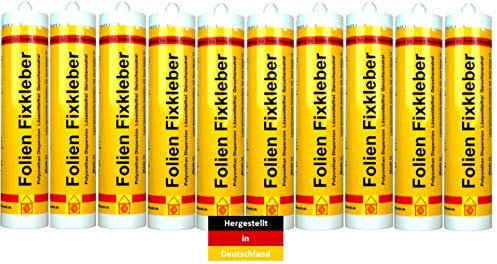Lot de 10 tubes de colle pour frein à vapeur - Colle d'étanchéité - Sans solvant - Cartouche de 300 ml