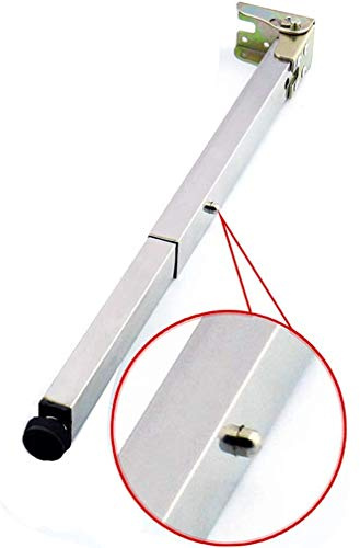 NIANXINN Metall Tischbeine,Edelstahl MöBelbeine,Klappbare Teleskop-Bar Schreibtischbeine,Verstellbare Rechteckige MöBel StüTzfuß,Arbeitsplatten Stehtisch Halterung,Hardware DIY Zubehör(50cm/19.7in)