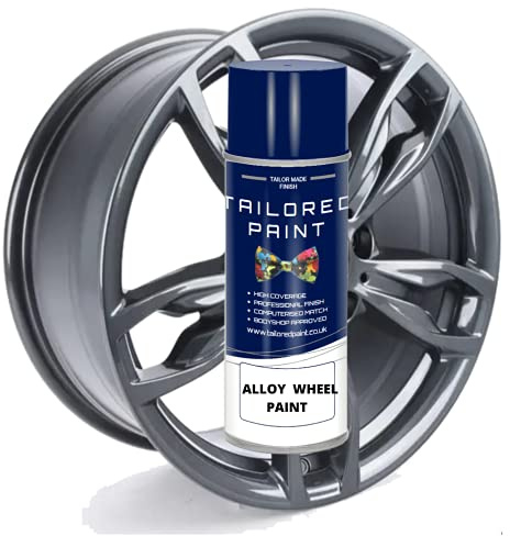 For BMW Ferric Grey Metallic A80 Alloy Wheel Aerosol Spray Paint Chip Curb Scratch Repair Kit (Aerosol Spray Paint, Lacquer Primer)