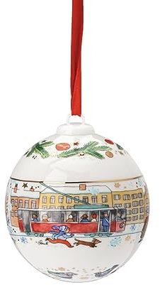 Hutschenreuther Porzellankugel Weihnachtskugel 2023 Porzellankugel, 6 CM