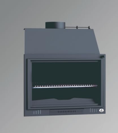 FM RISCALDAMENTO BARBECUE CASA MODELLO BH-170 DI FAI DA TE SENZA PORTA LEGNA, GRIGLIA BARBECUE, REGOLAZIONE ARIA PRIMARIA, CASSETTA CENICERA ESTRAIBILE