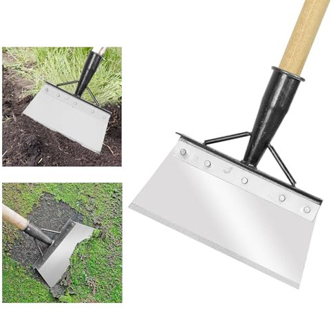 HONMOK 23cm Multifunktionale Outdoor Garten Reinigungsschaufel, Flache Gartenschaufel, Unkraut-Pflanzschaufel, Garten-reinigungsschaufel zum Unkraut, Jäten für Garten Haus Bauernhof(Ohne Griff)