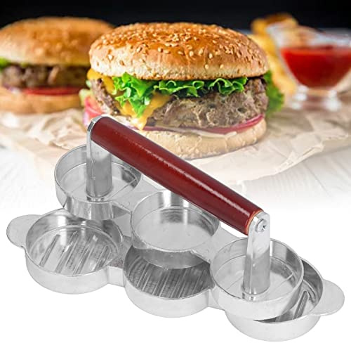 Hamburger Patty Maker Press Kit, 3 Mini Burger Press, Hamburger Press Patty Mold, Meat Presser Set for BBQ Burger