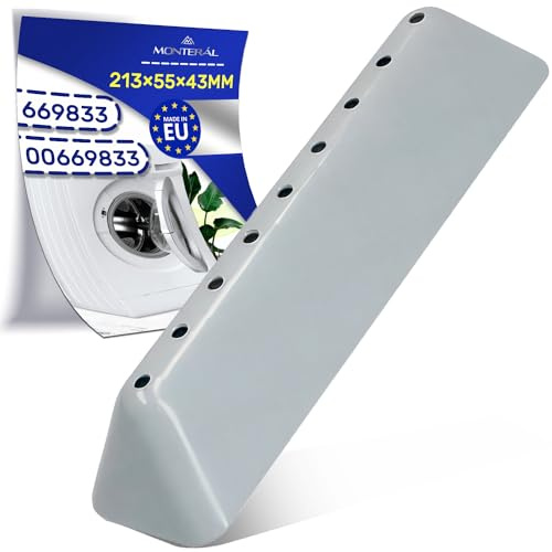 Aube de Tambour de Machine à Laver 213x55x43 mm avec Code Original 00669833 669833 pour Bosch pour Balay pour Constructa pour Koenic pour Siemens - MADE IN EU - Garantie de 10 Ans - MONTERAL