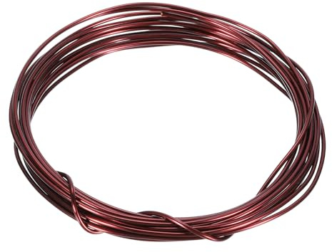 sourcing map 2 mm Magnetdraht, 6 m, emaillierter Kupferdraht, emaillierter Magnetwicklungsdraht, Spule, 200 g, 130 °C, für Transformatoren, Induktoren