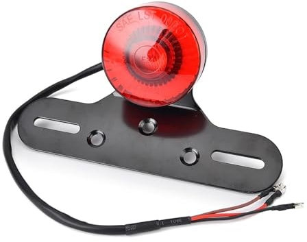 Für H&arley XL883 XL1200 Für S&uzuki Für Chopper Für Bobber Motorrad Hinten Rücklicht Auto-licht-kennzeichen Montieren Nummernschildrahmen