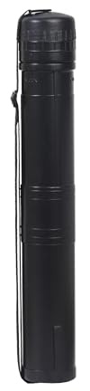 TOUROCMONT Rollo de transporte para dibujar, para fotos, carteles y bocetos, longitud y correa ajustable, Φ 6,5 cm – negro, 43.5 cm x 6.5 cm, Rollo de póster