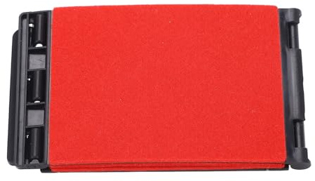 Gitarrensaiten-Reiniger-Schrubber, Kunststofffaser, Multifunktionaler Tragbarer Gitarren-Griffbrett-Griffbrett-Reiniger für Saiten und Griffbretter (R101 Rot)